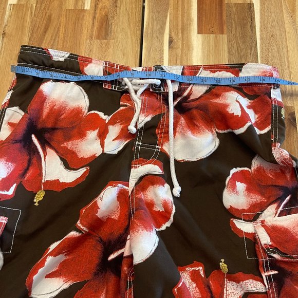 Hollister Swim Hollister Swim Trunks Brown Floral Men Size Xl